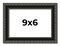 Photo Size Antique Black Picture Frame - UV Acrylic, Foam Board Backing, Hanging Hardware